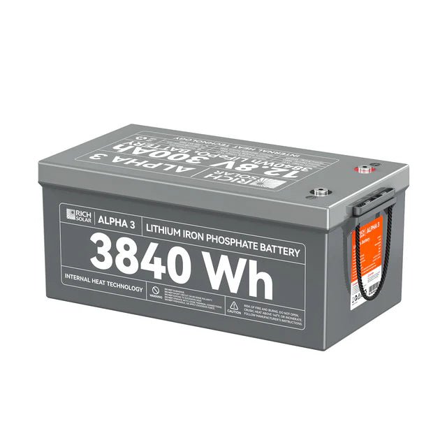 Rich Solar Alpha 3 12V 300Ah Lithium Iron Phosphate Battery - Off Grid Stores