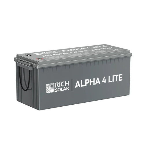 Rich Solar ALPHA 4 LITE 24V 100Ah LiFePO4 Lithium Iron Phosphate Battery - Off Grid Stores