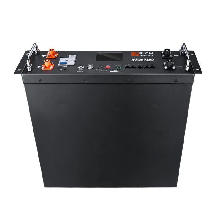 Rich Solar ALPHA 5 PRO Heating 51.2V 100Ah LiFePO4 Battery - Off Grid Stores