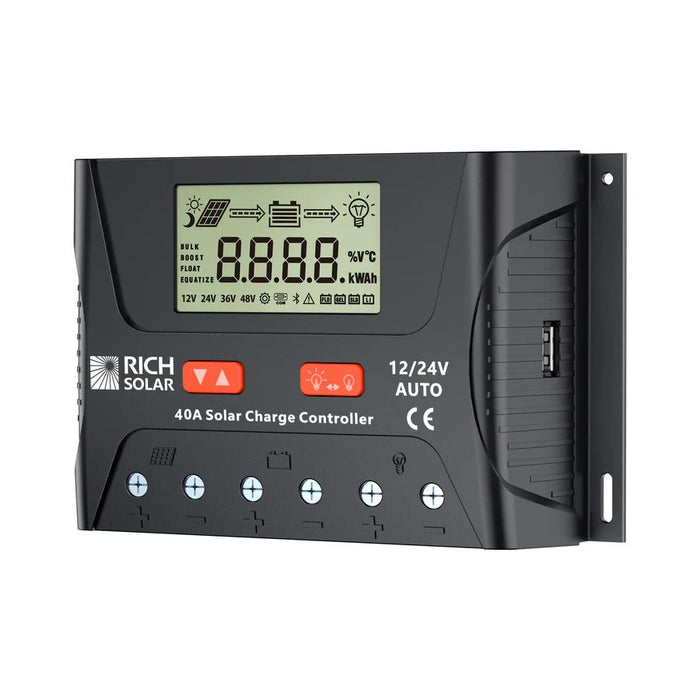 Rich Solar BRAVO LEGEND 40 40 Amp PWM Solar Charge Controller - Off Grid Stores