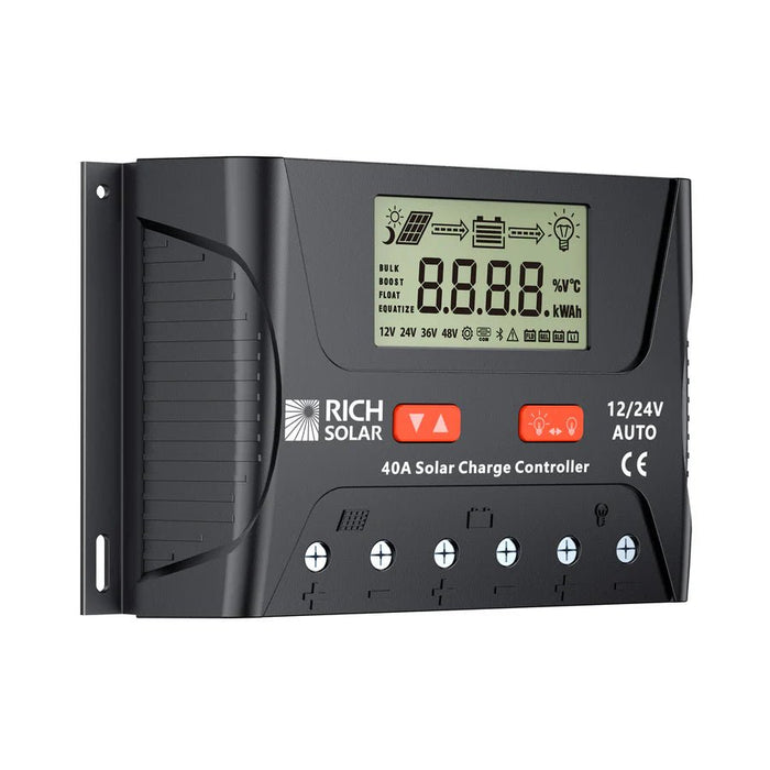 Rich Solar BRAVO LEGEND 40 40 Amp PWM Solar Charge Controller - Off Grid Stores