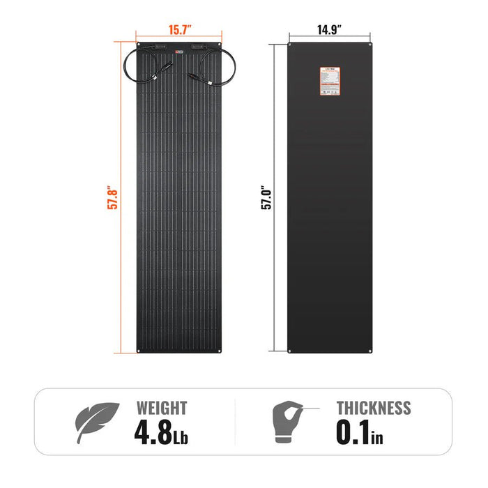 Rich Solar MEGA 100 FLEX 100W 12V Flexible Solar Panel - Off Grid Stores