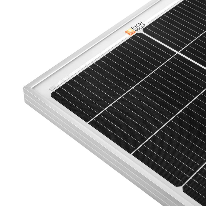 Rich Solar MEGA 100 Watt 12V Slim Monocrystalline Solar Panel - Off Grid Stores