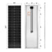 Rich Solar MEGA 100 Watt Slim Monocrystalline Solar Panel - Off Grid Stores