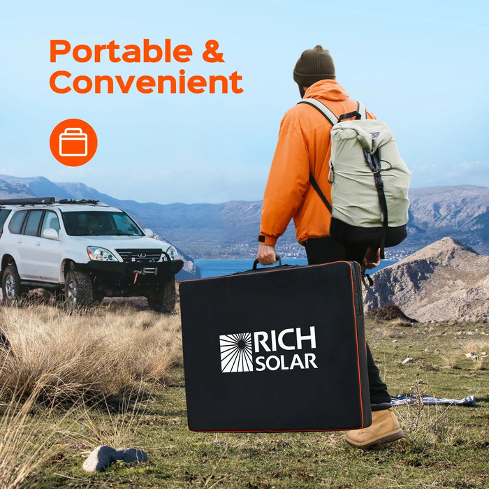 Rich Solar MEGA 200 Watt Portable Briefcase Solar Panel - Off Grid Stores
