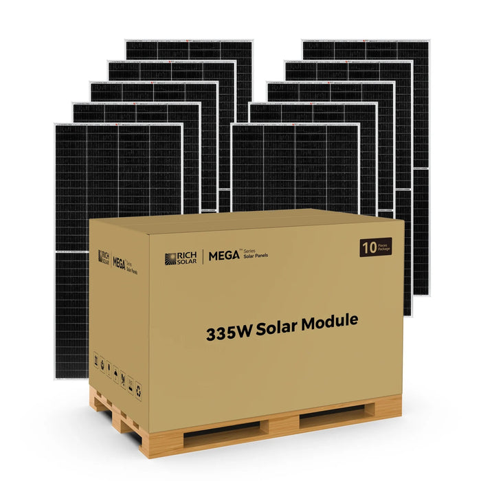 Rich Solar MEGA 335 PRO 335 Watt Monocrystalline Solar Panel - Off Grid Stores