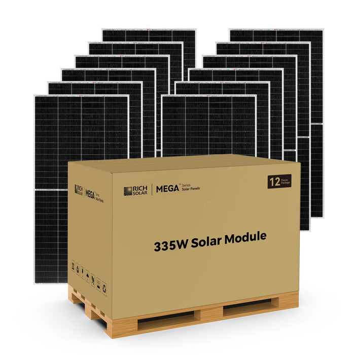 Rich Solar MEGA 335 PRO 335 Watt Monocrystalline Solar Panel - Off Grid Stores