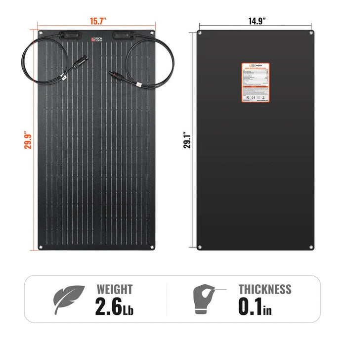 Rich Solar MEGA 50 FLEX 50W 12V Flexible Solar Panel - Off Grid Stores