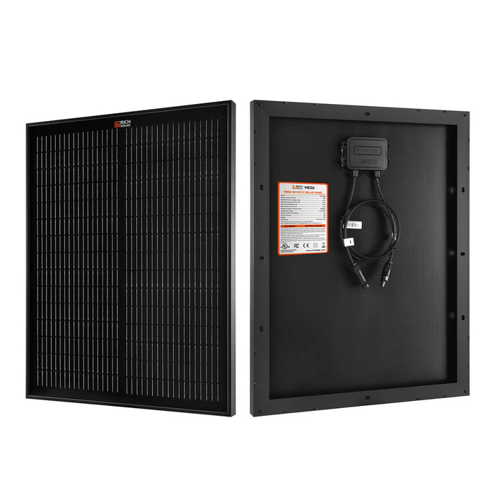Rich Solar MEGA 50 ONYX 50 Watt Solar Panel - Off Grid Stores