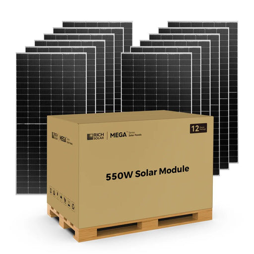Rich Solar MEGA 550 | 550 Watt Bifacial Rigid Monocrystalline Solar Panel - Off Grid Stores