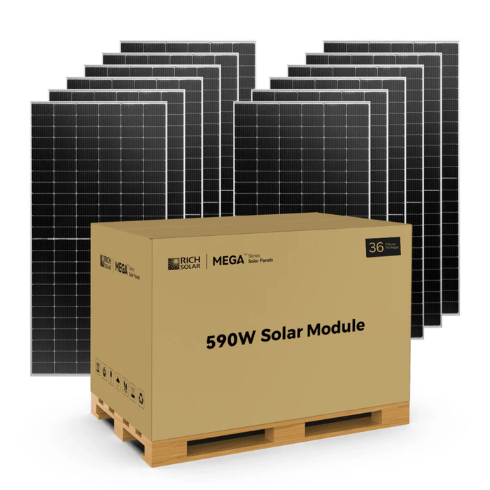 Rich Solar MEGA 590 Watt Bifacial Solar Panels - Off Grid Stores