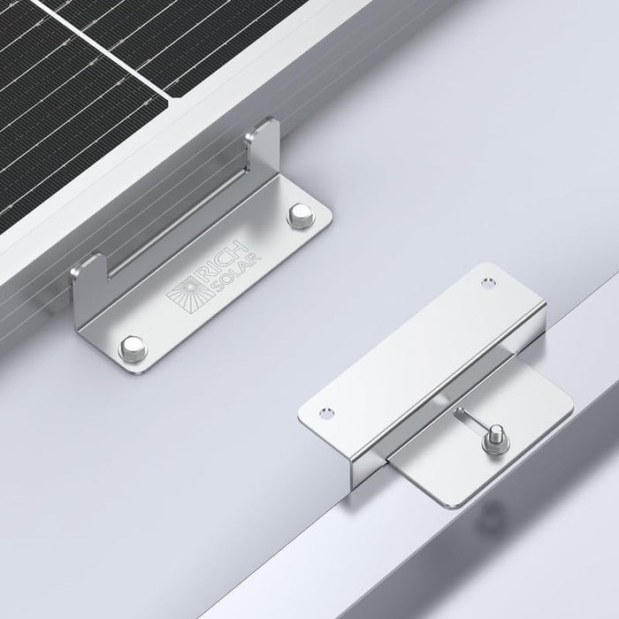 Rich Solar Mounting Hardware Z Brackets With Screws - Set of 4 - Off Grid Stores
