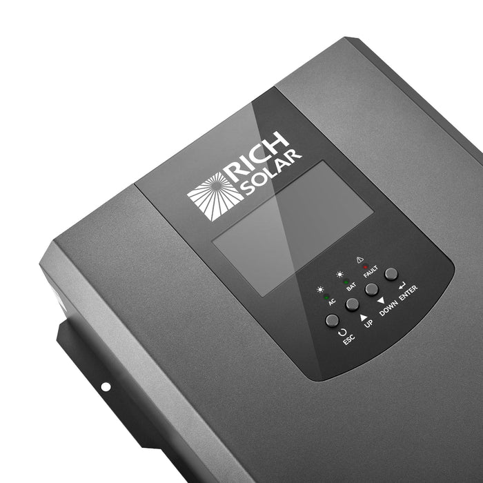 Rich Solar NOVA 3K12 3000W 12V Pure Sine Wave Inverter with Built - in Transfer Switch - Off Grid Stores