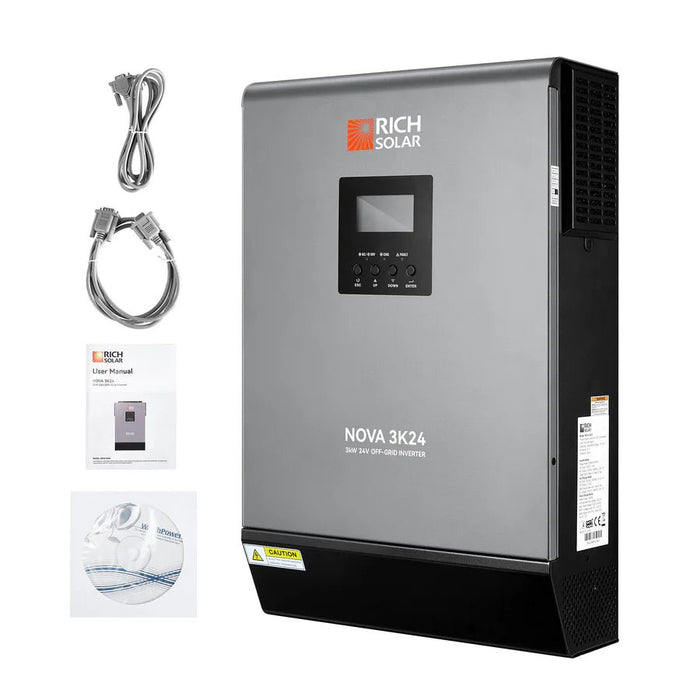 Rich Solar NOVA MAX 3K 3000W 24V Hybrid Solar Inverter - Off Grid Stores
