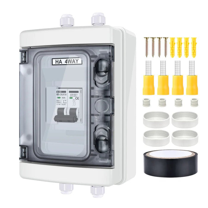 Rich Solar Outdoor Circuit Breaker Box 2 Poles Solar Isolator Disconnect Switch - Off Grid Stores