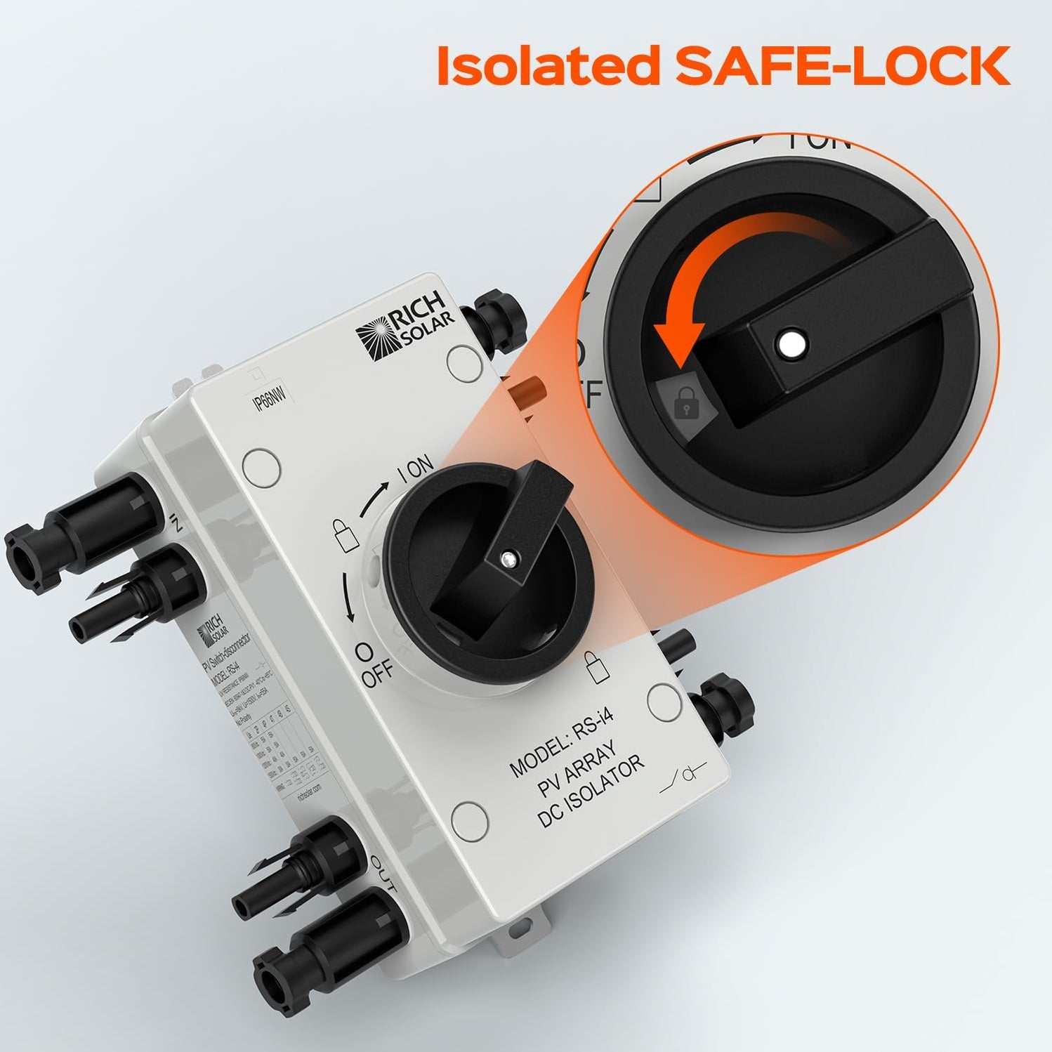 Rich Solar Solar PV DC Quick Disconnect Switch 1500V 55 Amps - Off Grid ...