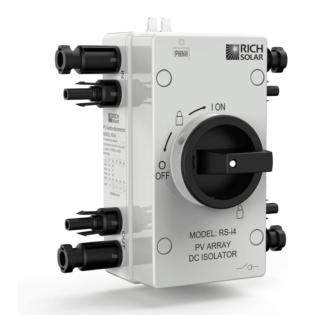 Rich Solar Solar PV DC Quick Disconnect Switch 1500V 55 Amps - Off
