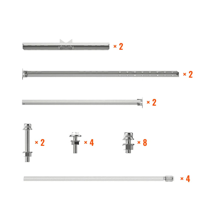 Rich Solar Adjustable Solar Pole Mount Bracket Kit