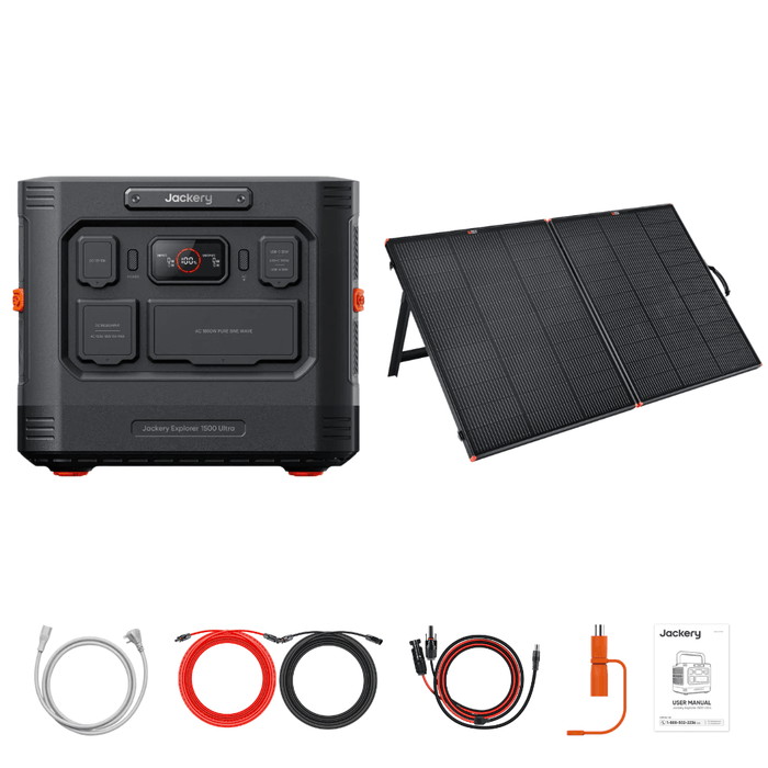 Jackery Explorer 1500 Ultra + Custom Solar Panels Kits - Off Grid Stores