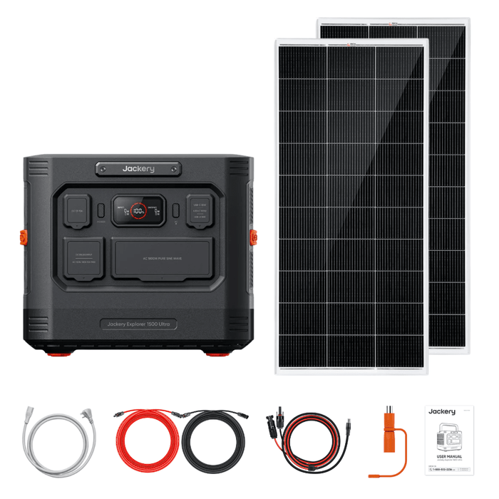 Jackery Explorer 1500 Ultra + Custom Solar Panels Kits - Off Grid Stores