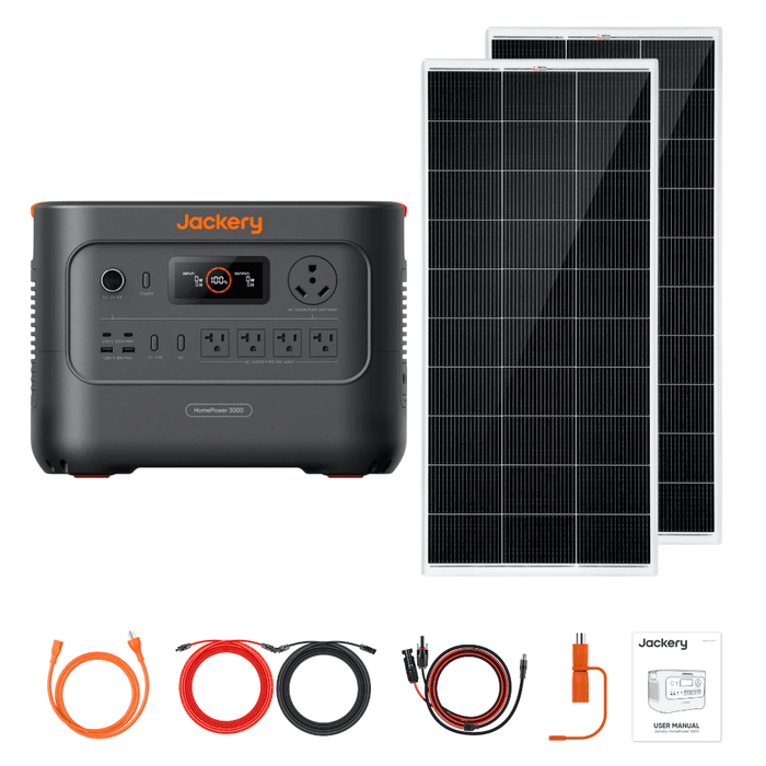 Jackery HomePower 3000 + Custom Solar Panels Kits - Off Grid Stores