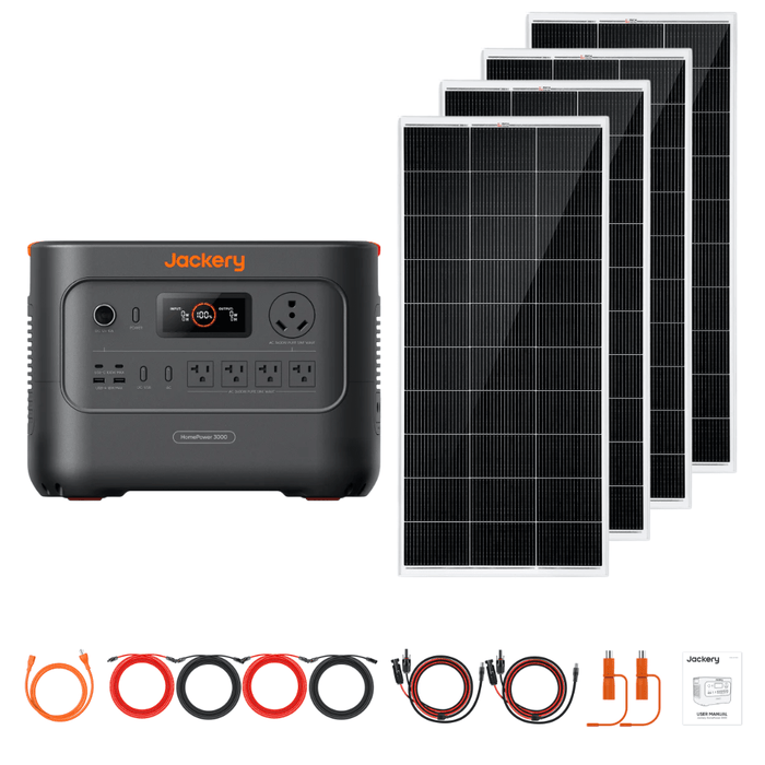 Jackery HomePower 3000 + Custom Solar Panels Kits - Off Grid Stores