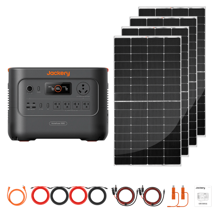 Jackery HomePower 3000 + Custom Solar Panels Kits - Off Grid Stores