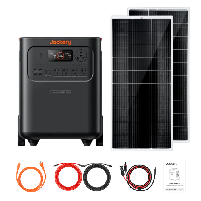 Jackery HomePower 3600 Plus + Custom Solar Panels Kits