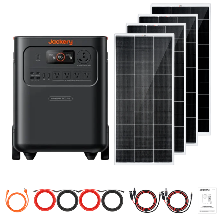 Jackery HomePower 3600 Plus + Custom Solar Panels Kits