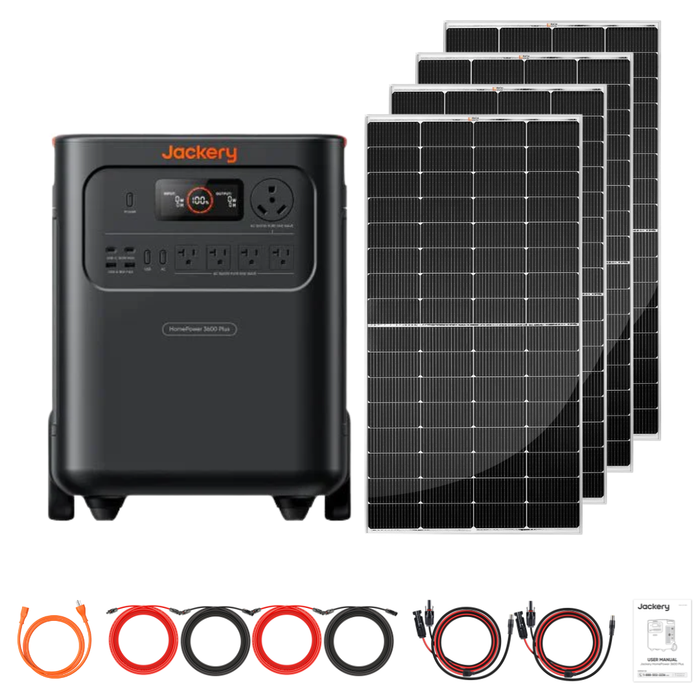 Jackery HomePower 3600 Plus + Custom Solar Panels Kits