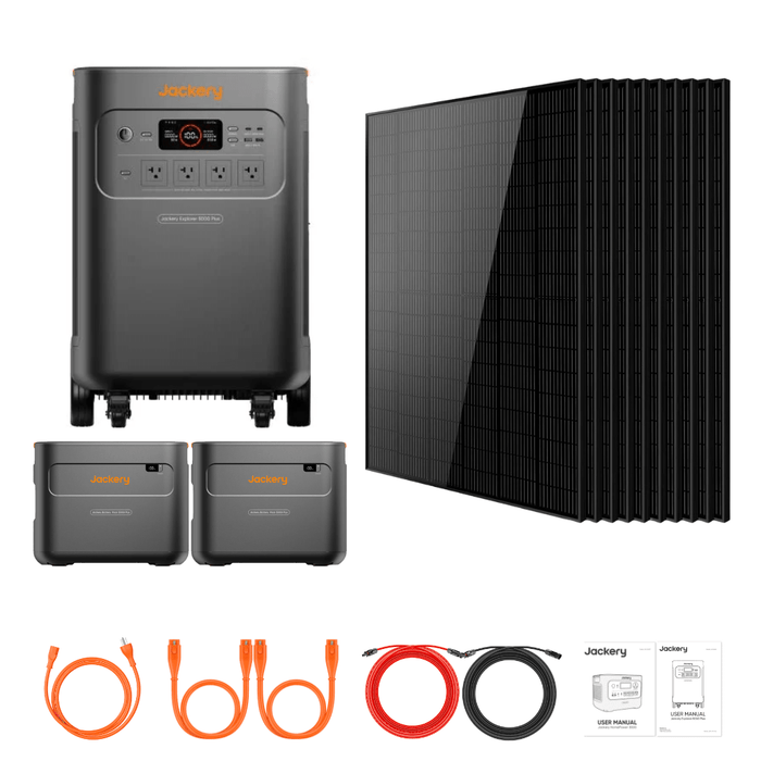 Jackery Explorer 5000 Plus + Extra Batteries + 415W Solar Panels - Off Grid Stores