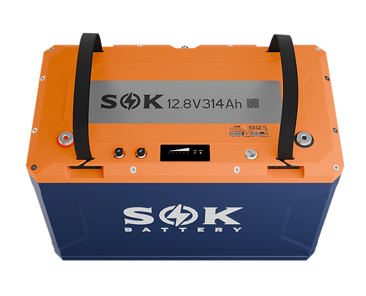SOK Battery 12V 314Ah Lithium Iron Phosphate Battery With Built - in Heater & Bluetooth - Off Grid Stores