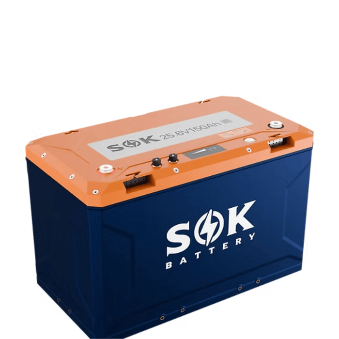 SOK Battery 24V 150Ah Lithium Iron Phosphate Battery With Built - in Heater & Bluetooth - Off Grid Stores