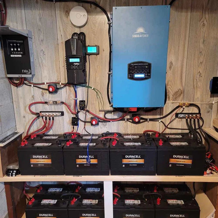 SunGoldPower 12000W 48V Split Phase Pure Sine Wave Inverter Charger - Off Grid Stores