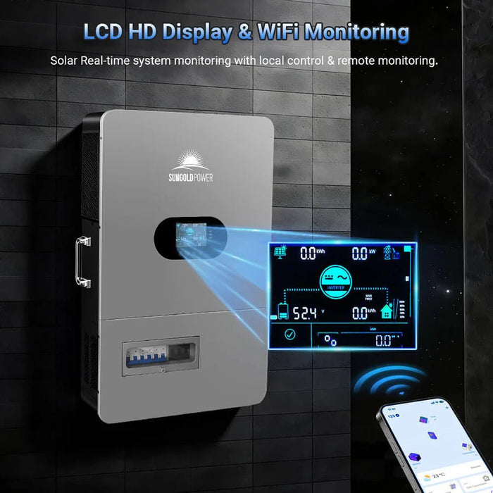 SunGoldPower 12KW 48V All in One Off Grid Solar Inverter - Off Grid Stores