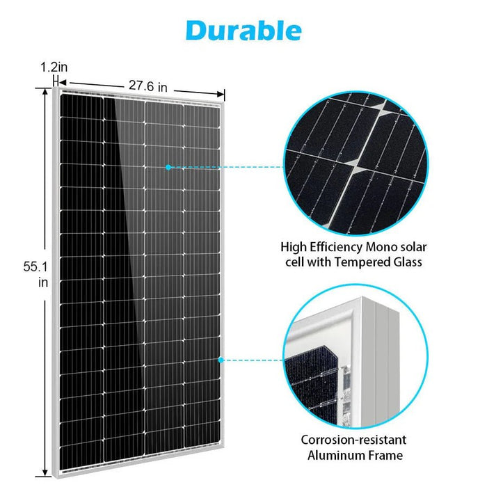 SunGoldPower 200 Watt Monocrystalline Solar Panel - Off Grid Stores