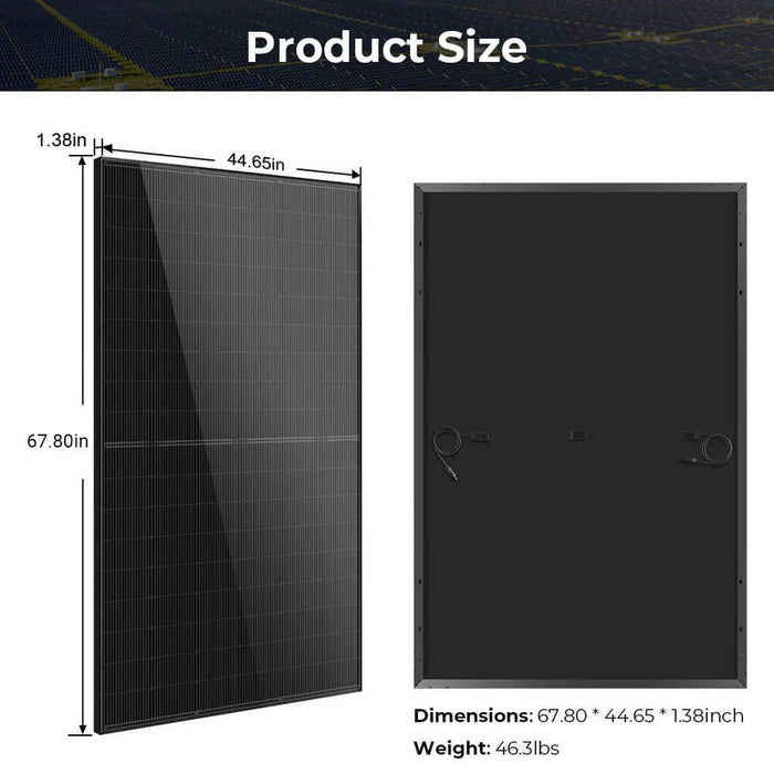 SunGoldPower 440W Monocrystalline Black N - Type Solar Panel - Off Grid Stores