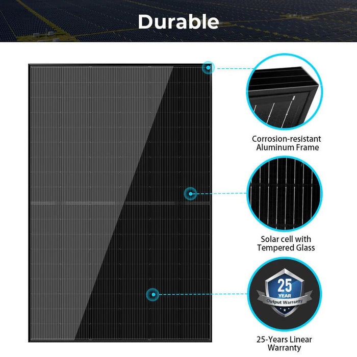 SunGoldPower 440W Monocrystalline Black N - Type Solar Panel - Off Grid Stores