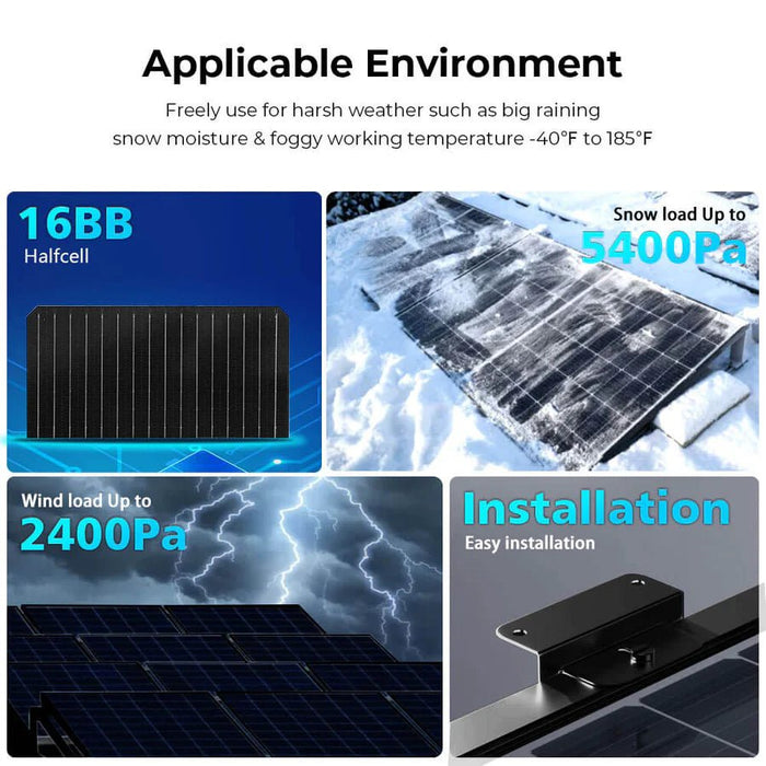SunGoldPower 440W Monocrystalline Black N - Type Solar Panel - Off Grid Stores