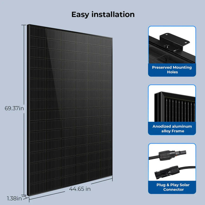 SunGoldPower 450 Watt Bifacial N - Type Monocrystalline Solar Panel - Off Grid Stores