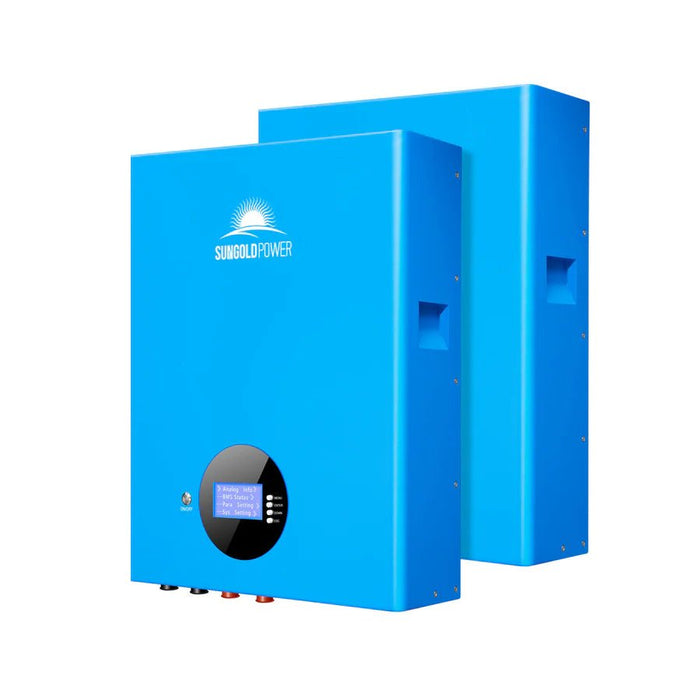 SunGoldPower 5.12kWh Powerwall LiFePO4 Lithium Battery - Off Grid Stores
