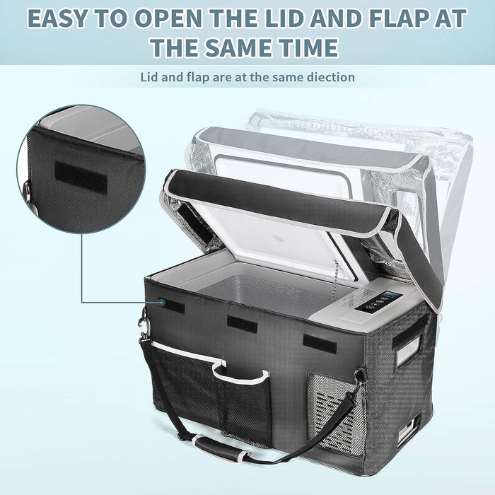 BougeRV 12V 30 Quart (28L) Portable Car Fridge Cover