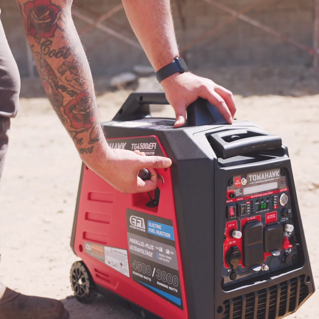Tomahawk Power 4500 Watt Inverter Generator Electronic Fuel Injection ...