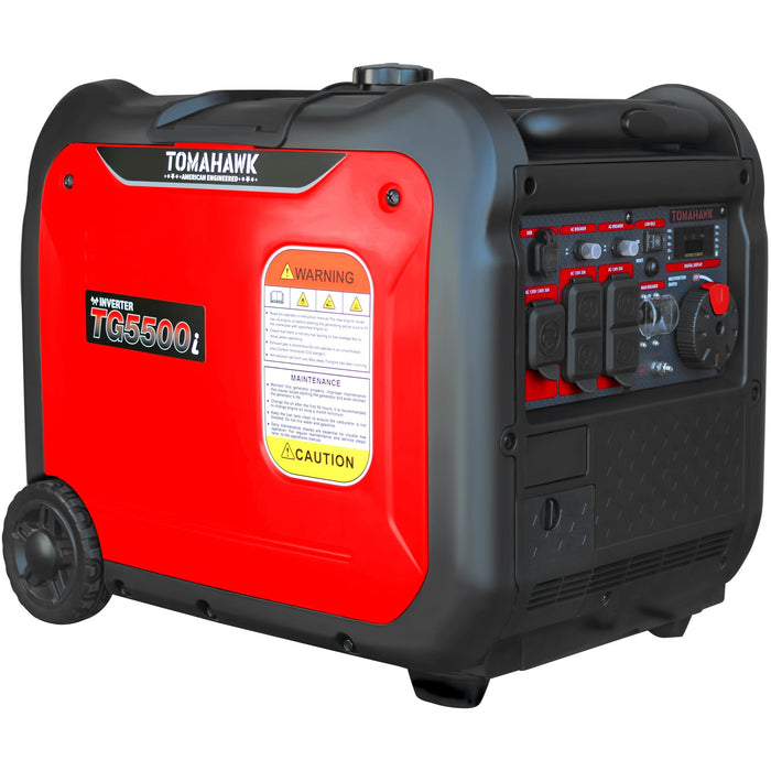 Tomahawk Power 5500 Watt Inverter Generator Super Quiet Portable Gas Power Professional Use - Off Grid Stores