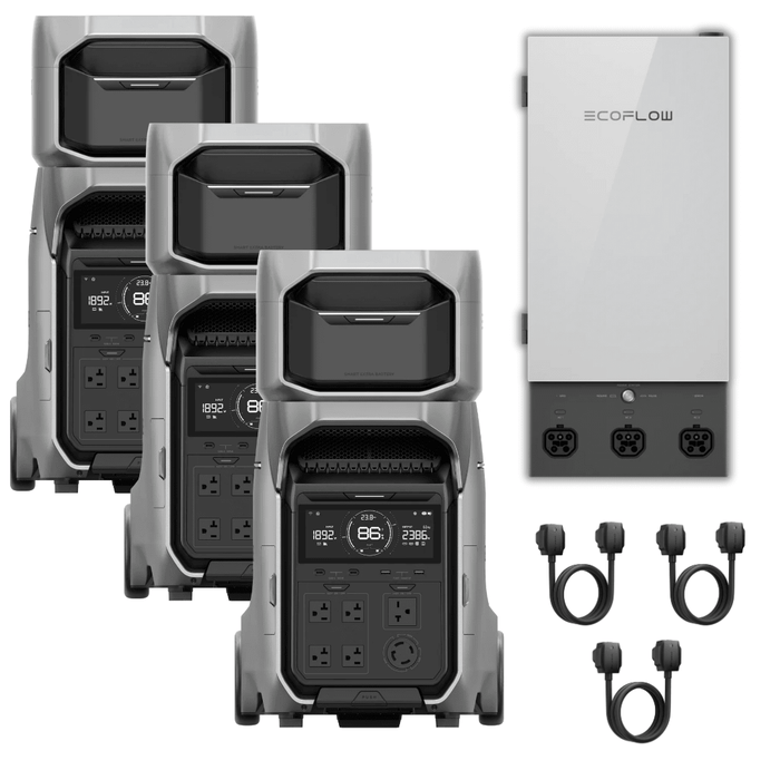 [Triple Kit] EcoFlow DELTA Pro 3 Portable Power Station + Smart Home Panel 2 - Off Grid Stores