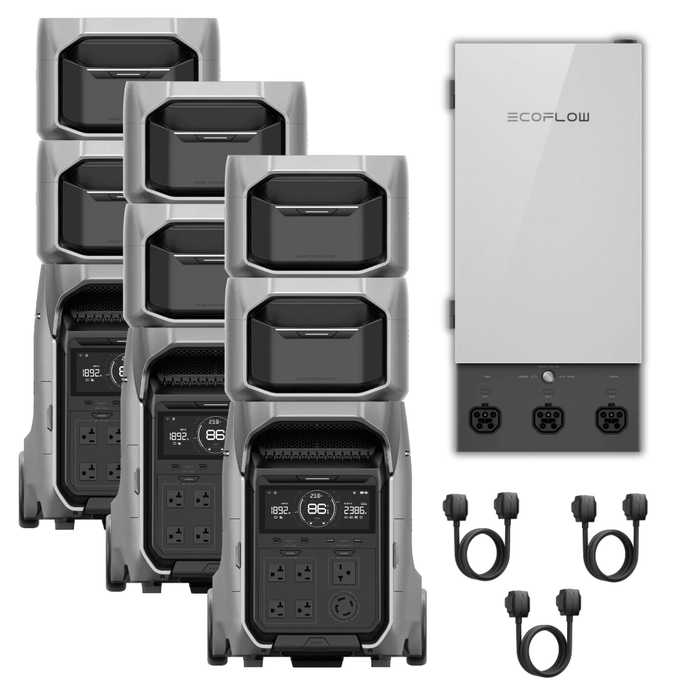 [Triple Kit] EcoFlow DELTA Pro 3 Portable Power Station + Smart Home Panel 2 - Off Grid Stores
