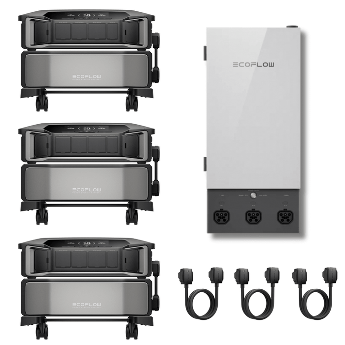 [Triple Kit] EcoFlow DELTA Pro Ultra With Batteries + Smart Home Panel 2 - Off Grid Stores