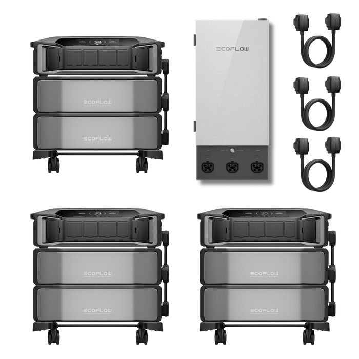 [Triple Kit] EcoFlow DELTA Pro Ultra With Batteries + Smart Home Panel 2 - Off Grid Stores