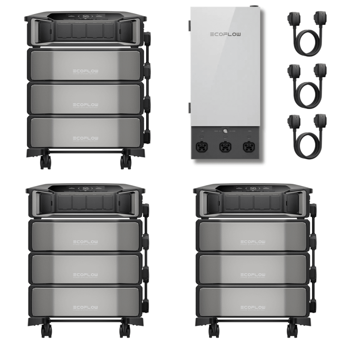 [Triple Kit] EcoFlow DELTA Pro Ultra With Batteries + Smart Home Panel 2 - Off Grid Stores