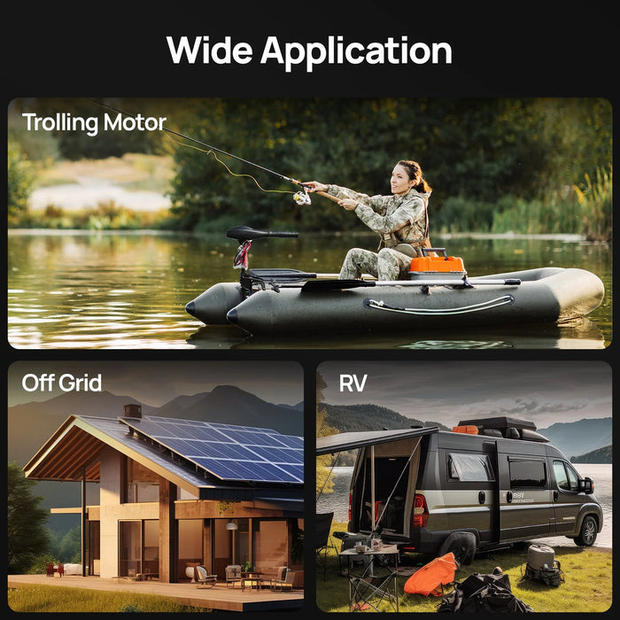 ECO-WORTHY 12V 100Ah Lithium Iron Phosphate Battery With Bluetooth And Low-Temperature Protection - Off Grid Stores